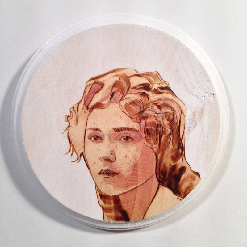 Wine Stain Portrait, Familiarity Series, Amelia Fais Harnas